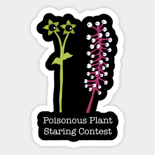 Poisonous Plant Staring Contest Sticker